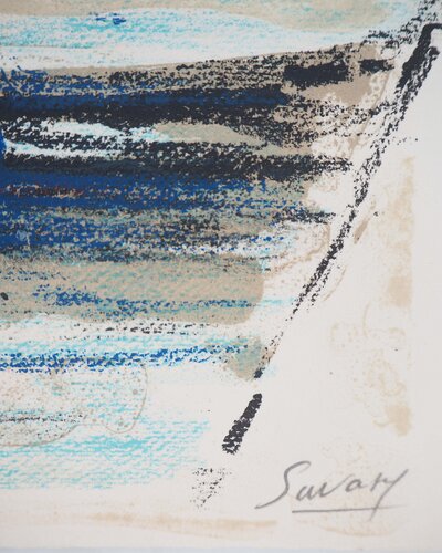 Péniches sur la Seine di Robert Savary, Stampa in vendita su Singulart