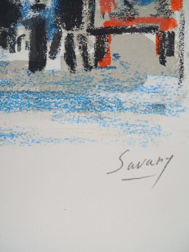 Rue animée dans le Marais di Robert Savary, Stampa in vendita su Singulart
