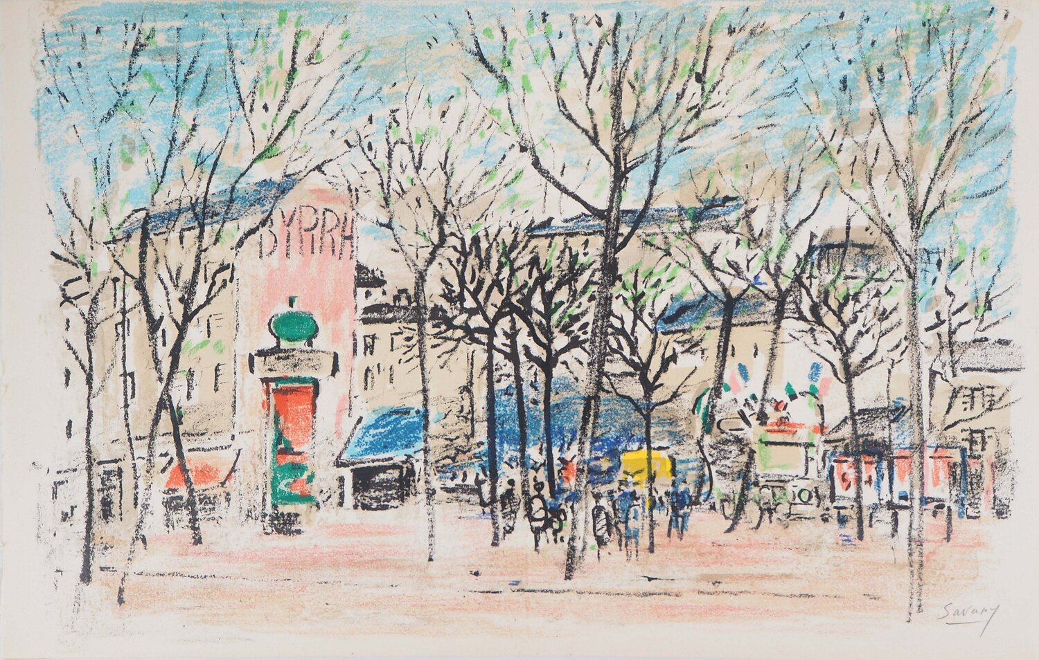 Place à Paris Robert Savary Impresión en venta
