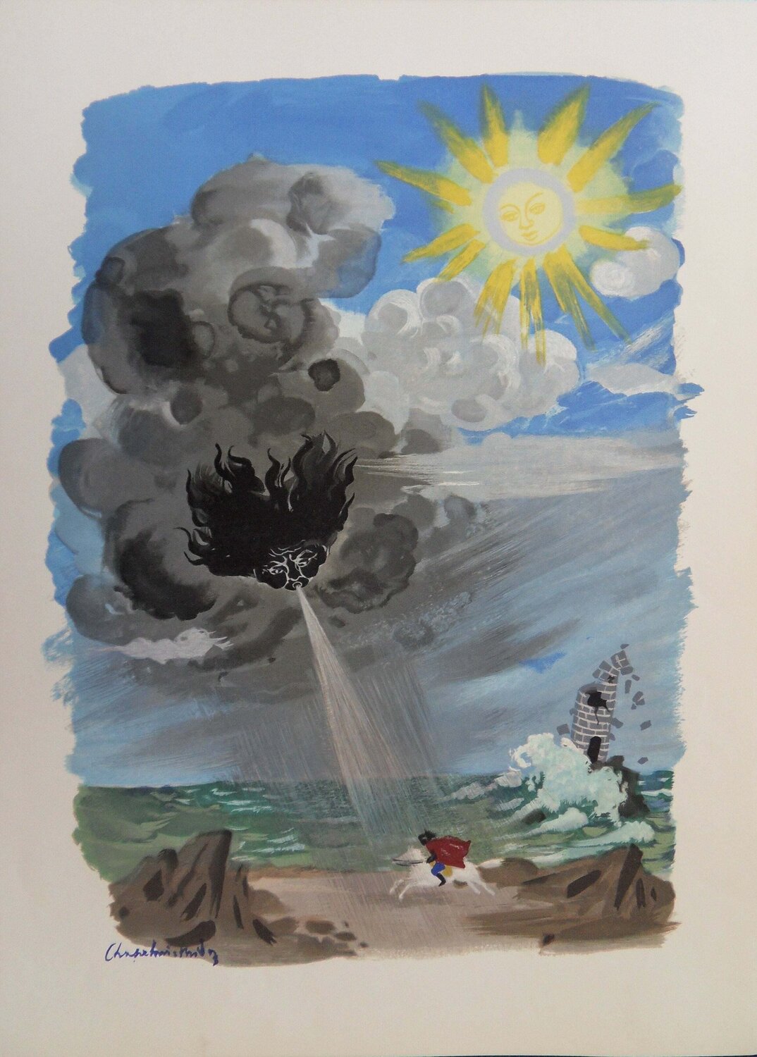 Tempête et Soleil, Gravure Roger Chapelain-Midy Print for sale