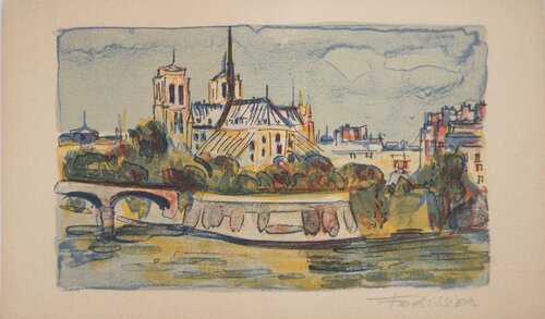 Vue sur Notre Dame de Paris Roger Forissier