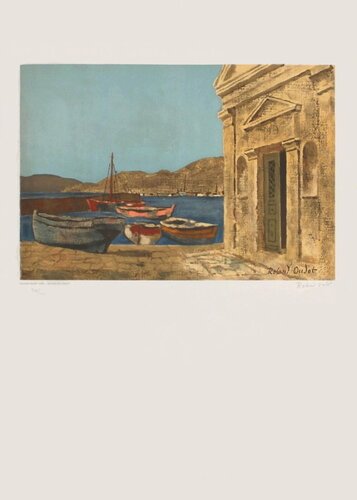 Port méditerranéen di Roland Oudot, Stampa in vendita su Singulart
