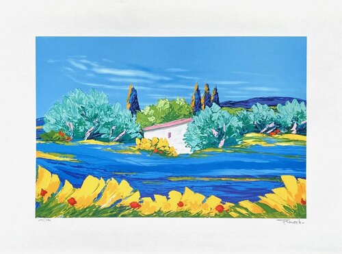 Provence III by Serge Fenech, Work on Paper for Sale on Singulart