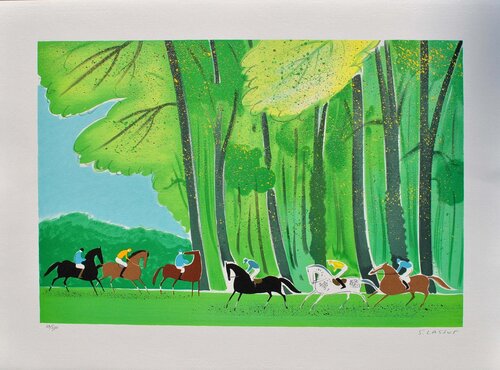 Cavaliers en été by Serge Lassus, Print for Sale on Singulart