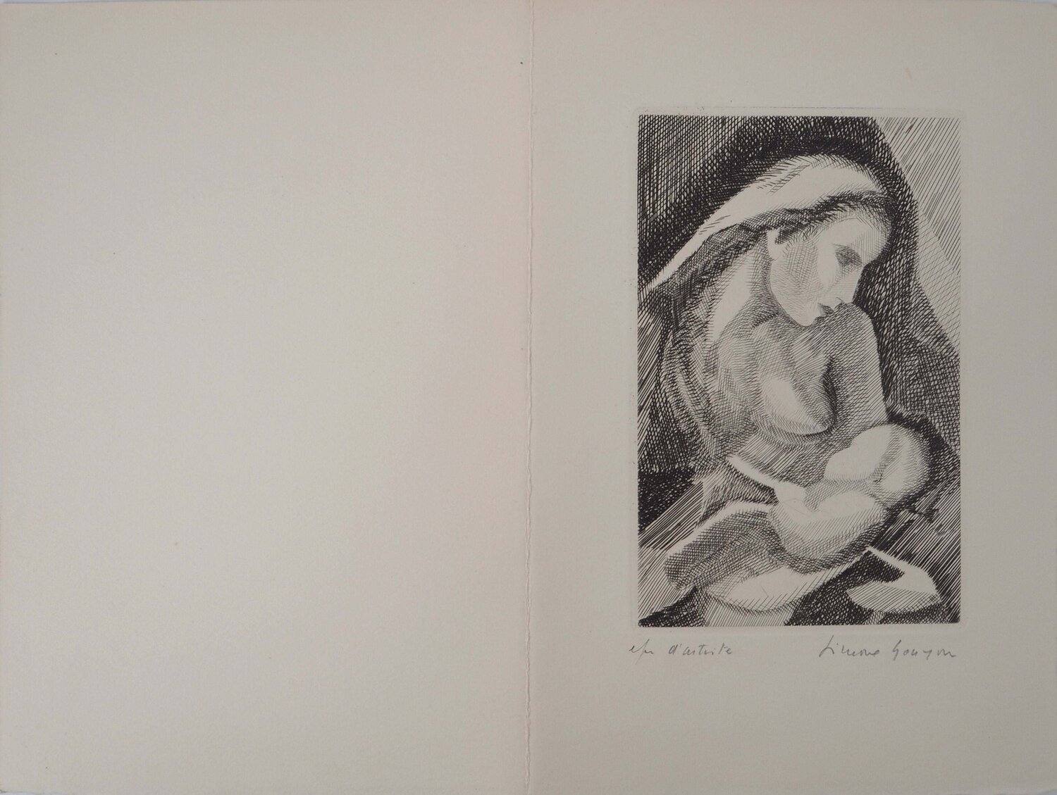 Mère et son enfant  Simone Gouyon Print for sale
