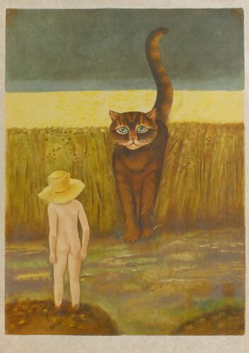 Le chat et l'enfant di Stanislas Lepri, Stampa in vendita su Singulart