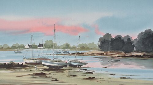 Les trois voiliers di Stéphane Lauro, Stampa in vendita su Singulart