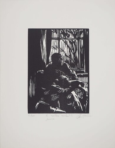 La vieillesse consolant la jeunesse, Gravure originale signée by Tiennick Kerevel, Print for Sale on Singulart