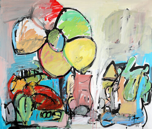 Mom's Balcony van Francesco D'Adamo, Schilderij te koop op Singulart