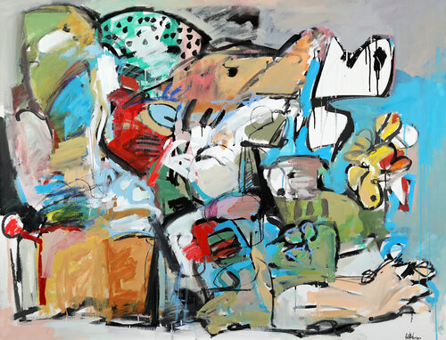 Bus stop van Francesco D'Adamo, Schilderij te koop op Singulart