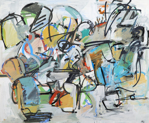 Jack-in-the-box van Francesco D'Adamo, Schilderij te koop op Singulart