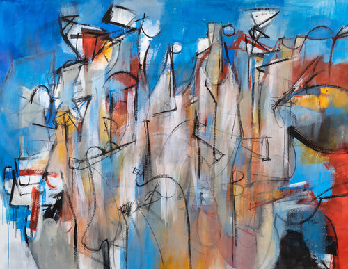 Il Fatalista van Francesco D'Adamo, Schilderij te koop op Singulart