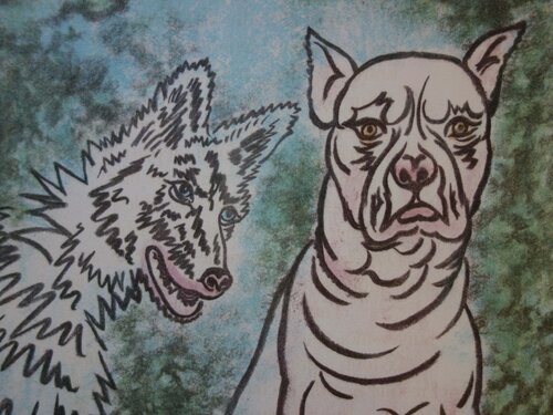Le chien et le loup by Valentine Hugo, Print for Sale on Singulart