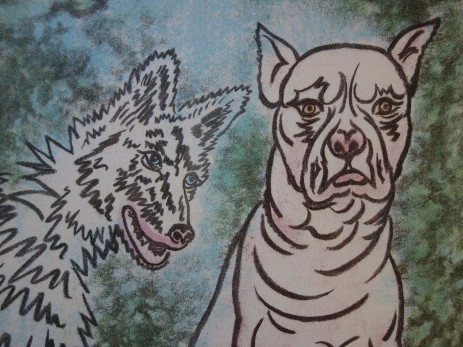 Le chien et le loup Valentine Hugo
