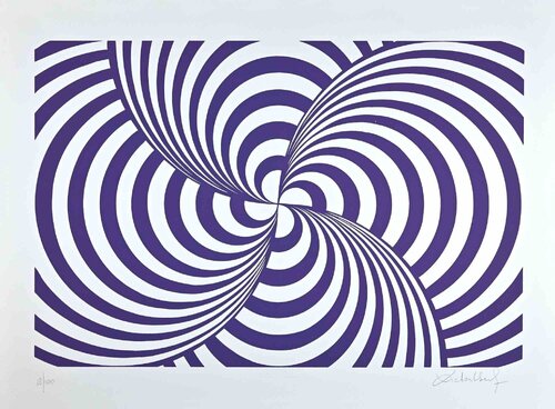 Violet Composition von Victor Debach, Druck kaufen auf Singulart