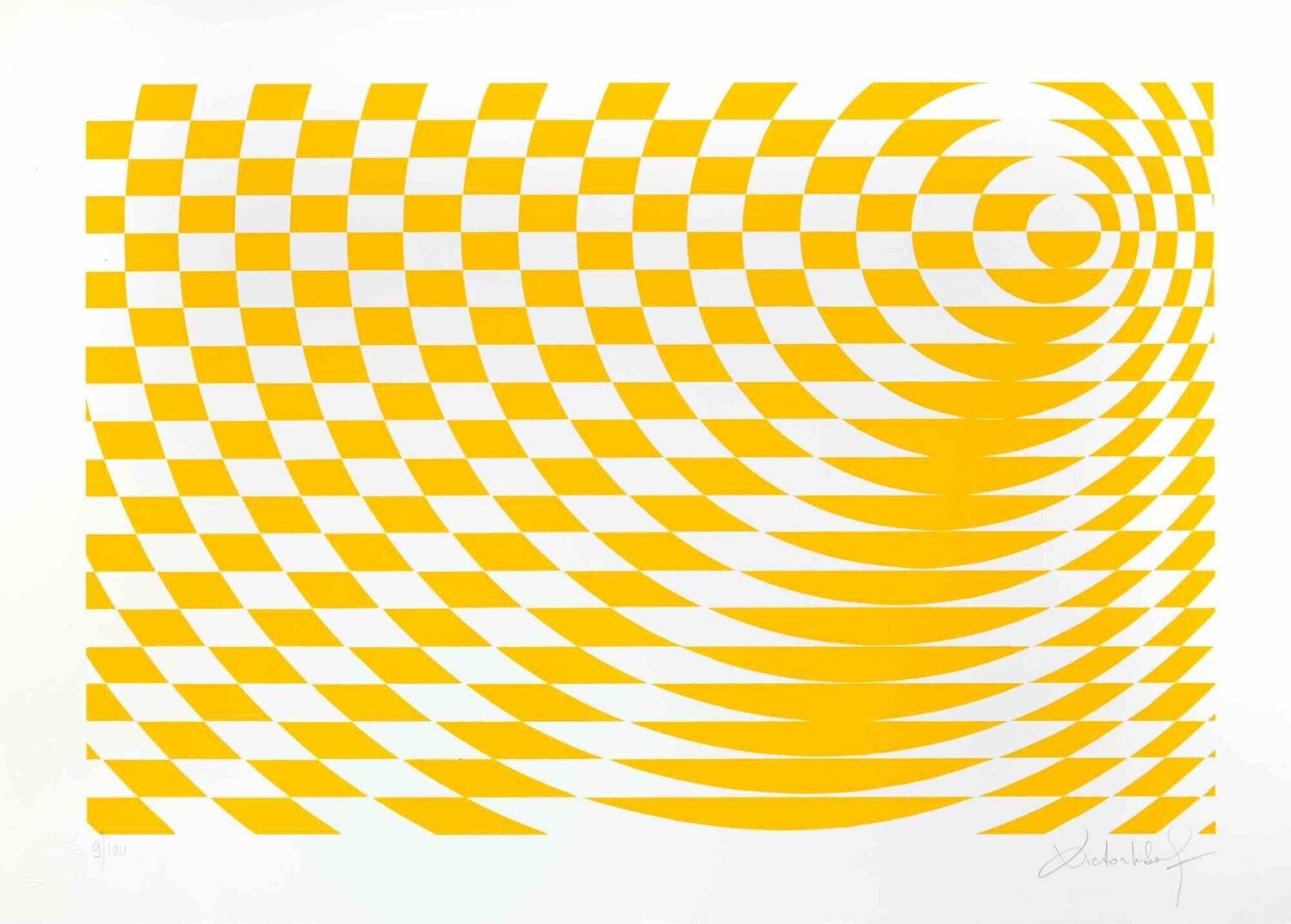 Yellow Composition Victor Debach