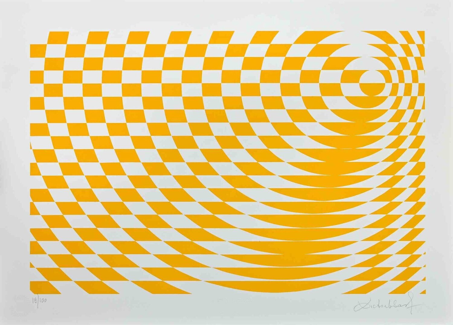 Yellow Composition Victor Debach