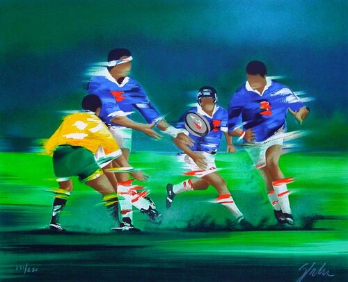 Rugby de Victor Spahn, Impresión a la venta en Singulart