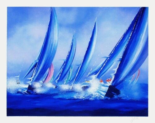 Voiles II by Victor Spahn, Print for Sale on Singulart
