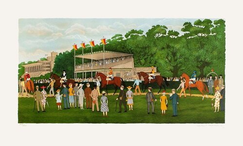 Prix de Diane à Chantilly by Vincent Haddelsey, Print for Sale on Singulart