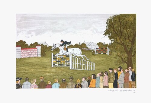 Des chevaux et des hommes : le concours hippique van Vincent Haddelsey, Afdruk te koop op Singulart