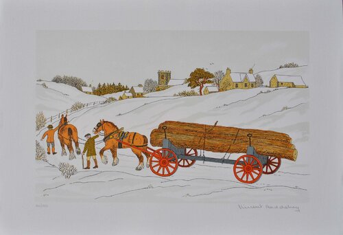Attelage en hiver by Vincent Haddelsey, Print for Sale on Singulart