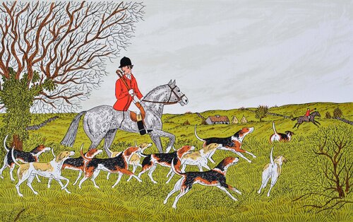 La chasse à courre von Vincent Haddelsey, Druck kaufen auf Singulart