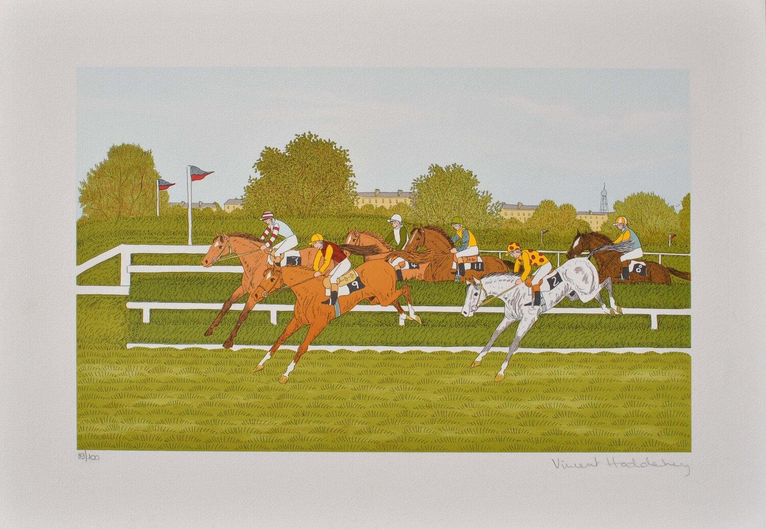 Course à Maison Laffite Vincent Haddelsey Print for sale