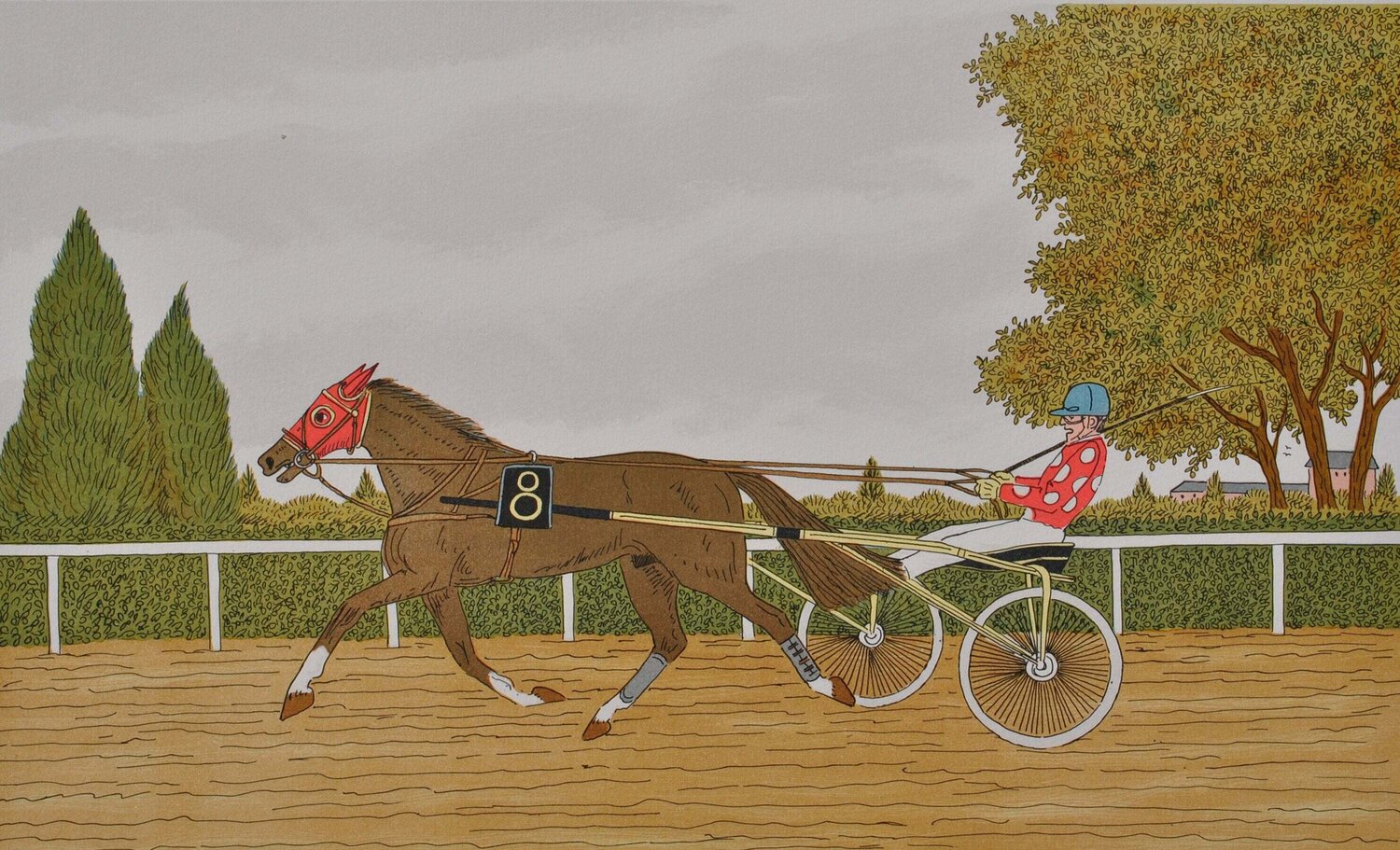 Le jockey Vincent Haddelsey Stampa in vendita