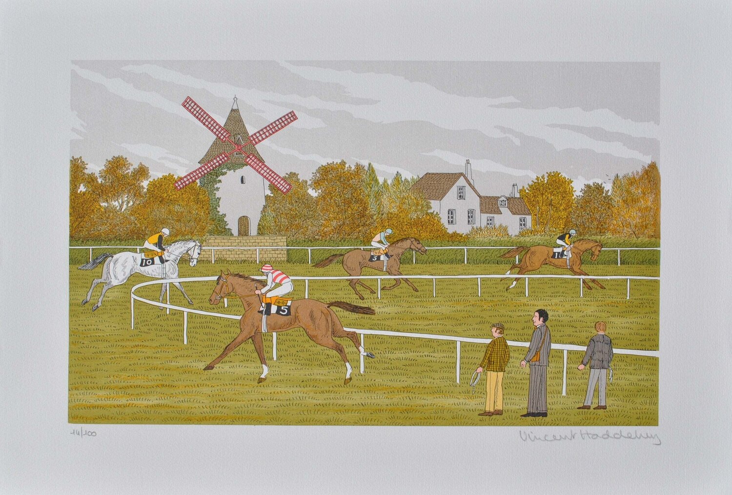 Entraînement au moulin Vincent Haddelsey Print for sale