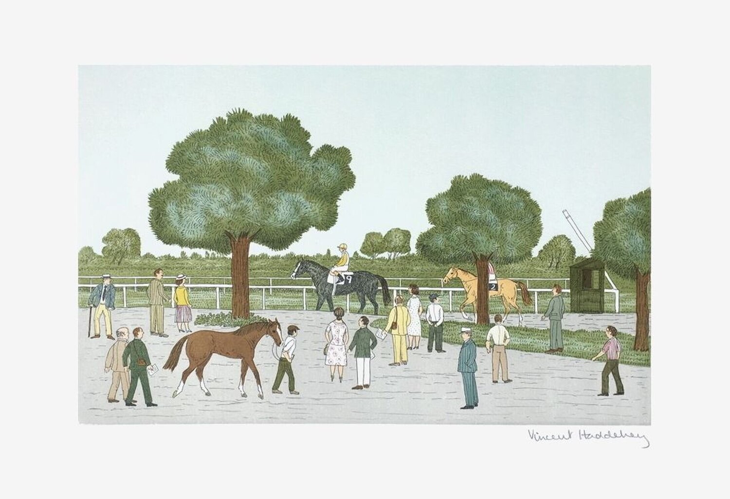 Des chevaux et des hommes : le trot Vincent Haddelsey Druck zu verkaufen