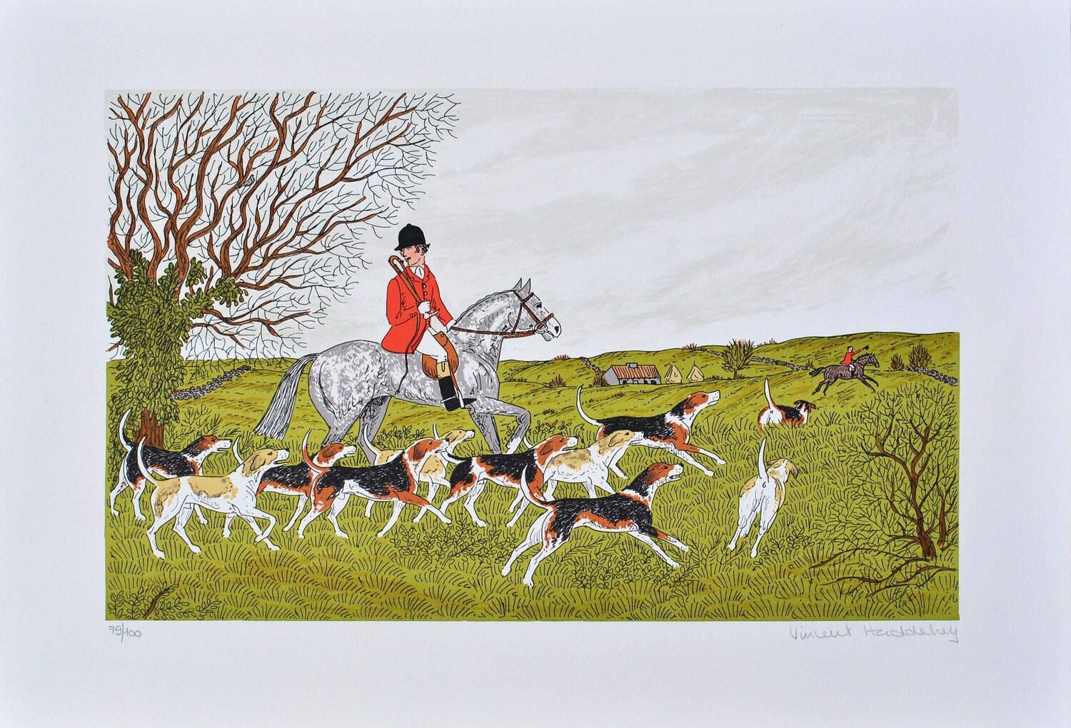 La chasse à courre Vincent Haddelsey Impresión en venta