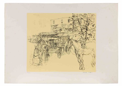 Horses In Pesaro by Walter Piacesi, 인쇄 for Sale on Singulart