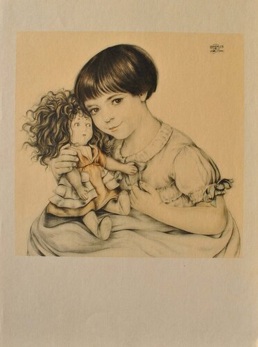 Portrait d'enfant par Walter Sauer, Édition en vente sur Singulart