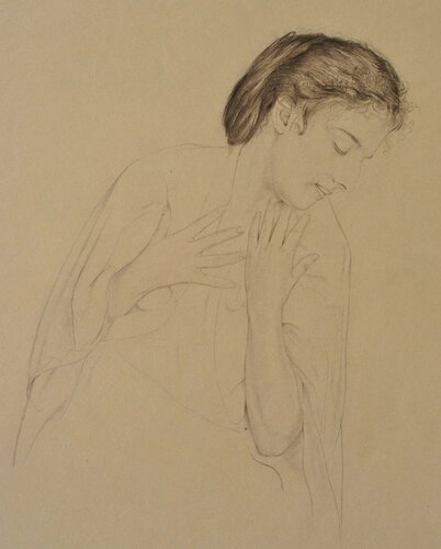 Femme de profil di Walter Sauer, Stampa in vendita su Singulart