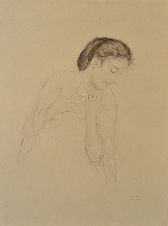 Femme de profil Walter Sauer