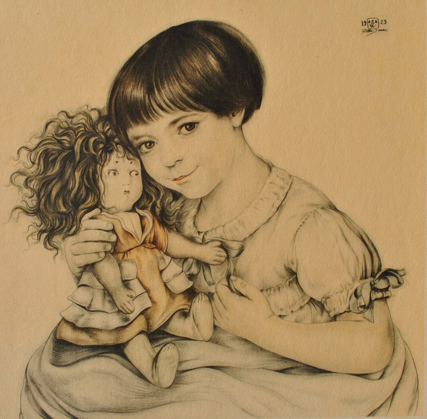 Portrait d'enfant Walter Sauer