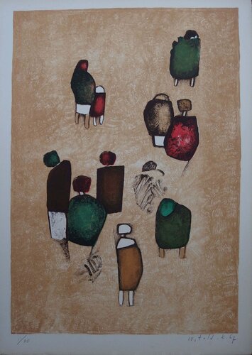 Petit groupe joyeux de Witold K, Impresión a la venta en Singulart