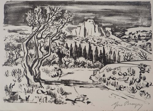 Chemin menant à la falaise  by Yves Brayer, Print for Sale on Singulart