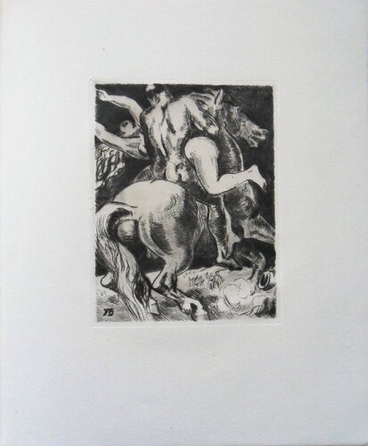 L'enlèvement des Sabines de Yves Brayer, Impresión a la venta en Singulart