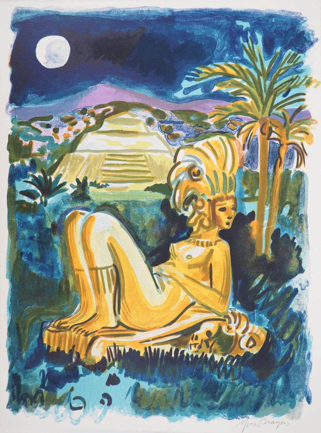 Mystères du Mexique Yves Brayer Stampa in vendita