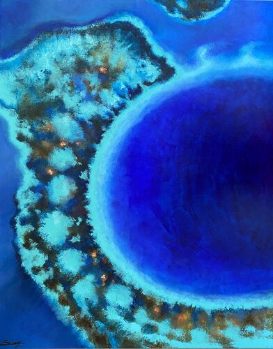 Profondeur par Sonia Di Maccio, Peinture en vente sur Singulart