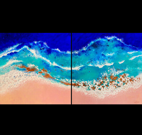 ÉCUME (diptyque) by Sonia Di Maccio, 회화 for Sale on Singulart