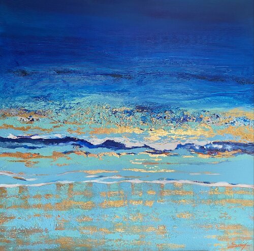 Soleil en réflexion par Sonia Di Maccio, Peinture en vente sur Singulart