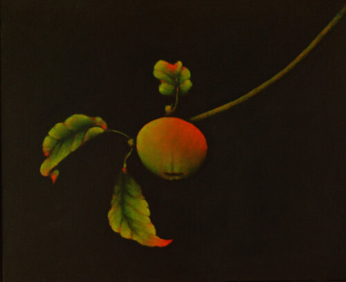 Hanging Apple Composition  # 2 von Carolyn Adams, Malerei kaufen auf Singulart