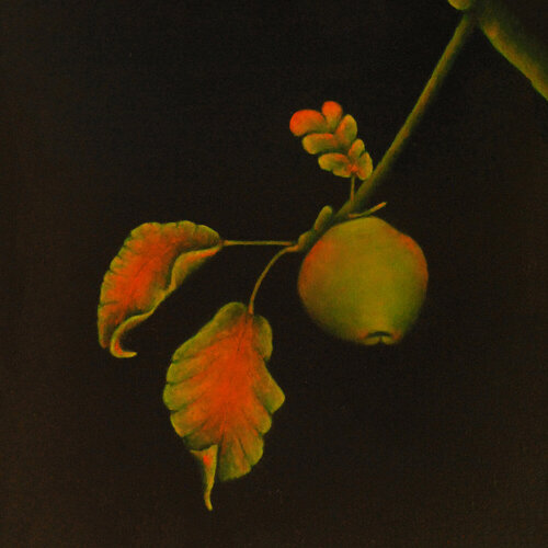 Hanging Apple Composition  # 3 von Carolyn Adams, Malerei kaufen auf Singulart
