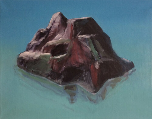 Mountain scene II van dirk de cock, Schilderij te koop op Singulart