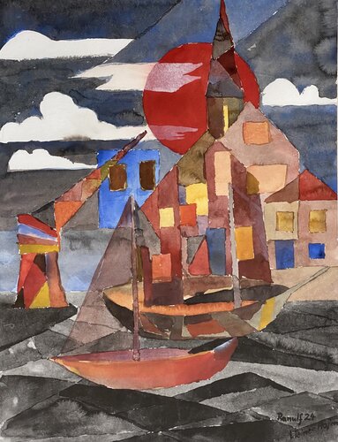Kleiner Hafen von Ranulf Streuff, Malerei kaufen auf Singulart