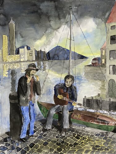 Hafenblues II von Ranulf Streuff, Malerei kaufen auf Singulart