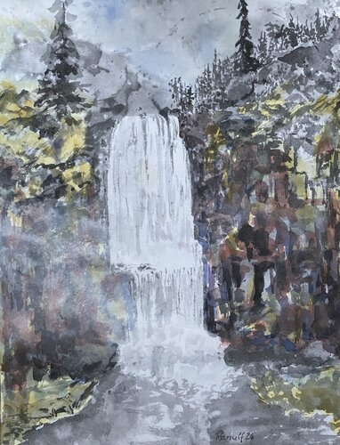 Wasserfall von Ranulf Streuff, Malerei kaufen auf Singulart